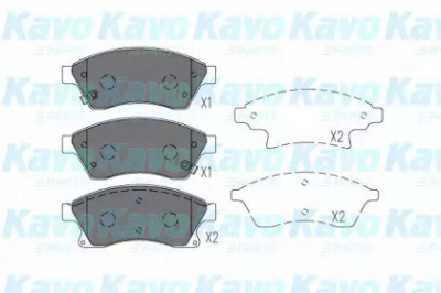 KAVO PARTS kbp1018 -  Комплект тормозных колодок, дисковый тормоз